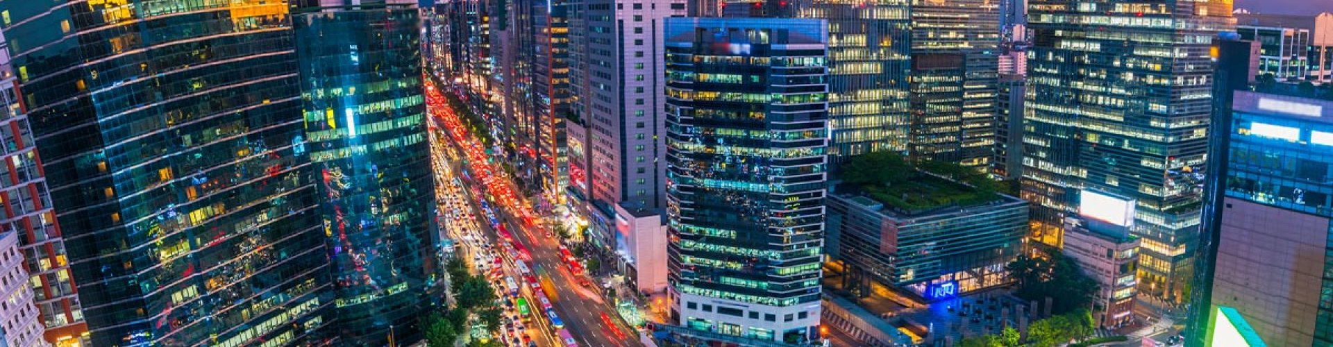 City streets of Seoul, KR