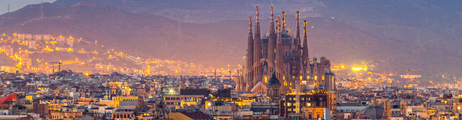 Barcelona traffic and driving signage