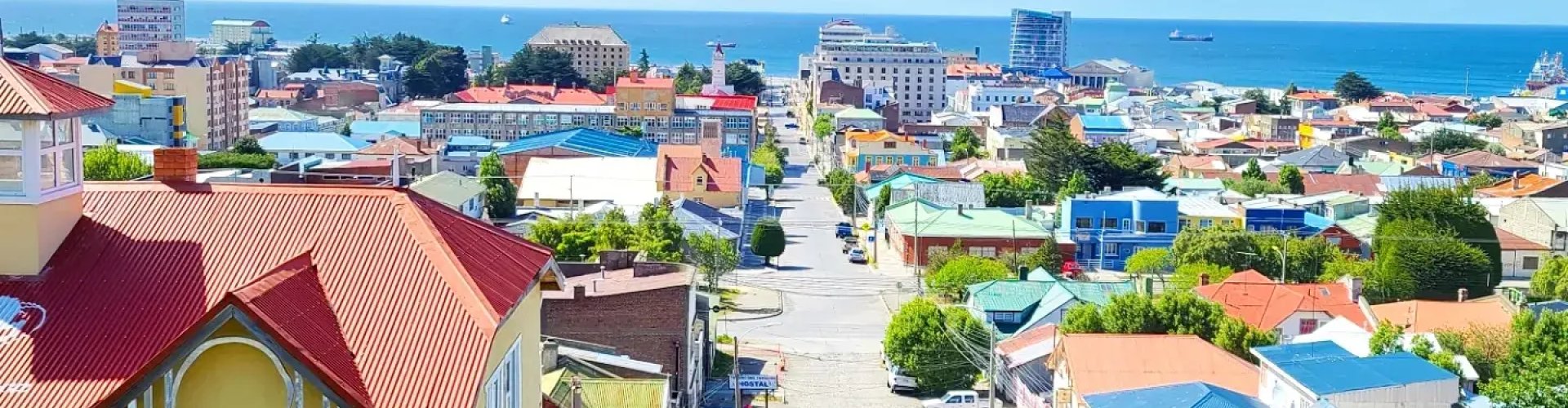 Night skyline of Punta Arenas, CL