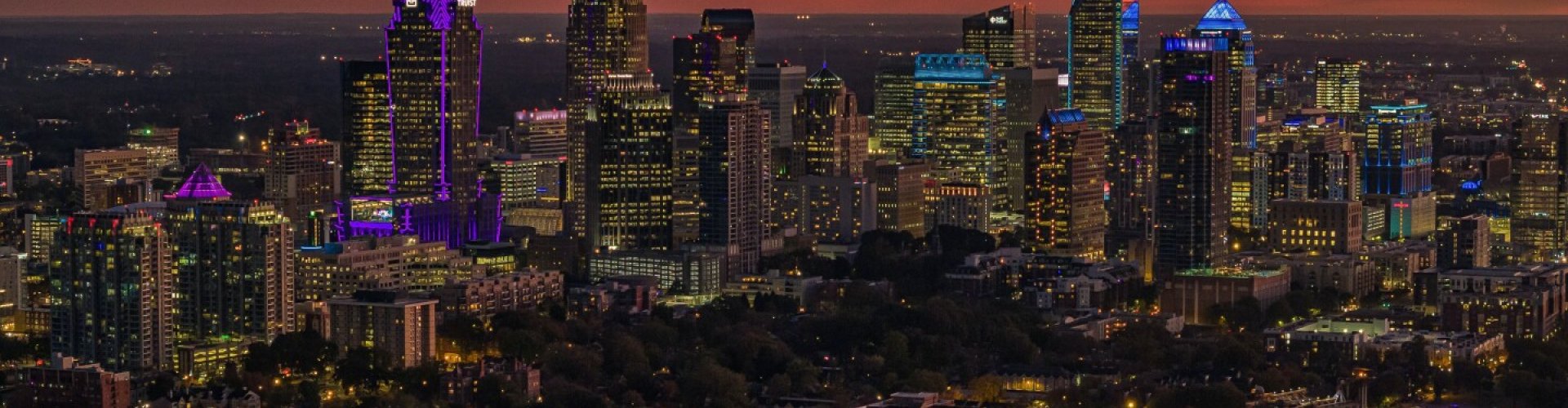 Charlotte night skyline