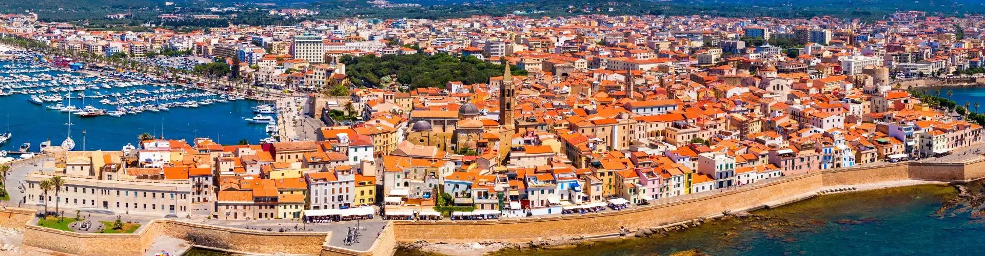 Alghero night skyline, IT