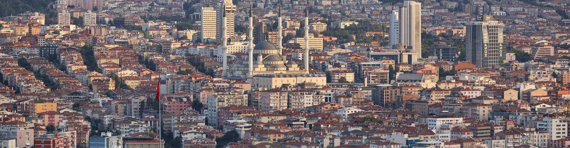 Ankara night skyline