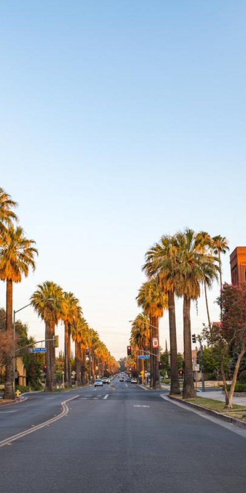 Driving in Redlands, CA, US