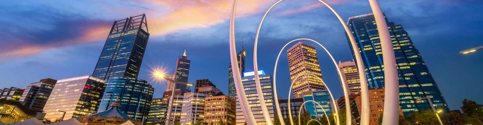 Perth night skyline