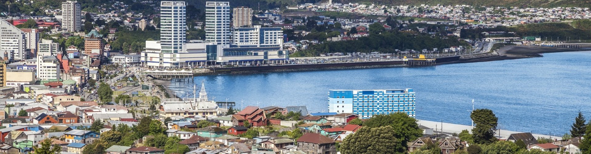 Puerto Montt night skyline