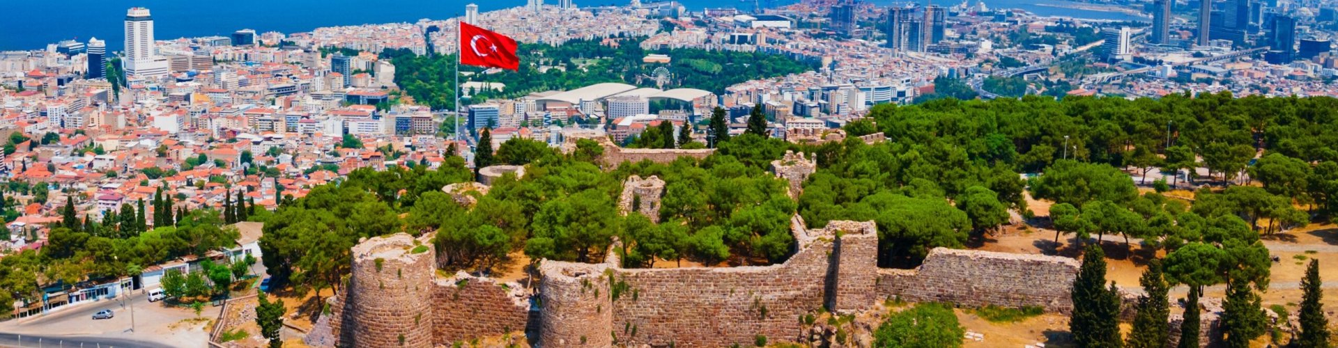 Night skyline of Izmir, TR