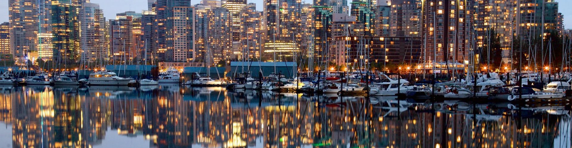 City streets of Vancouver, BC, CA