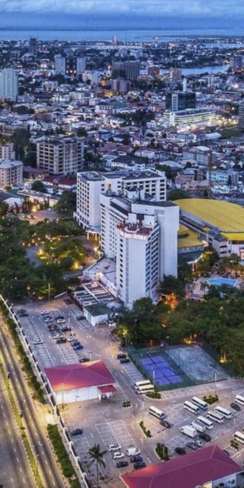 Driving scene in Lagos