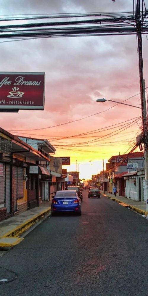 Driving in Alajuela