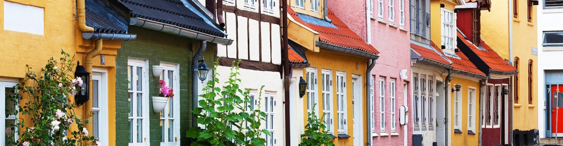 Aalborg night skyline