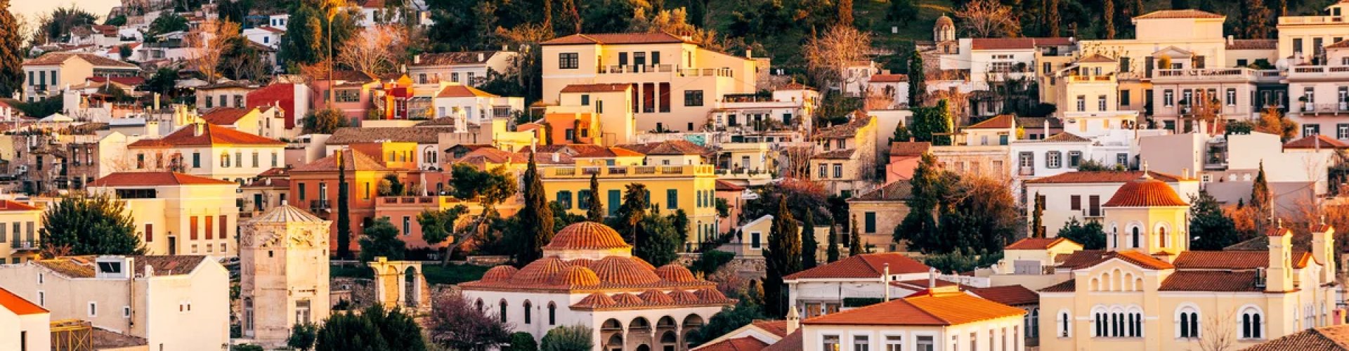 Night skyline of Athens, GR