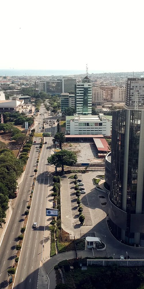Driving in Accra, GH