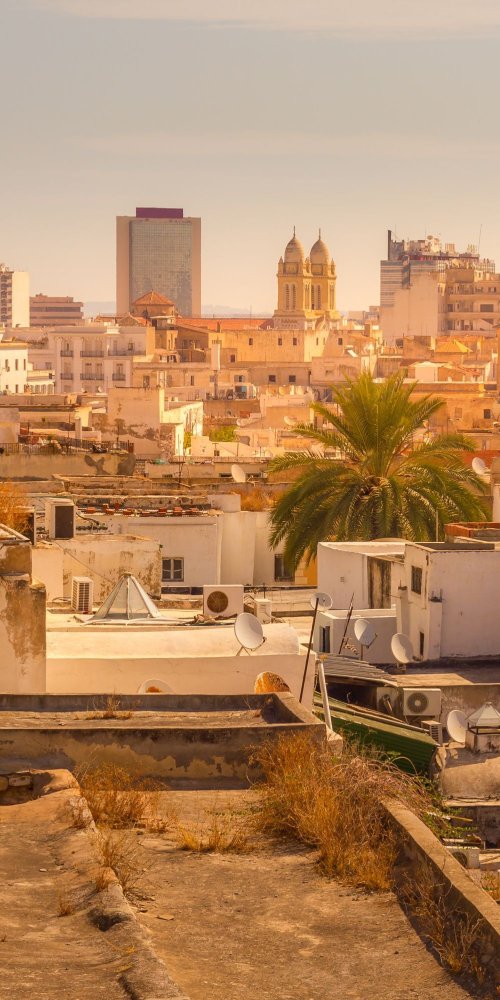 Car driving in Tunis