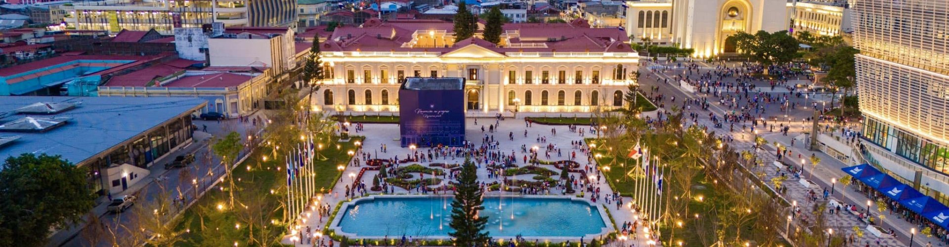 San Salvador night skyline
