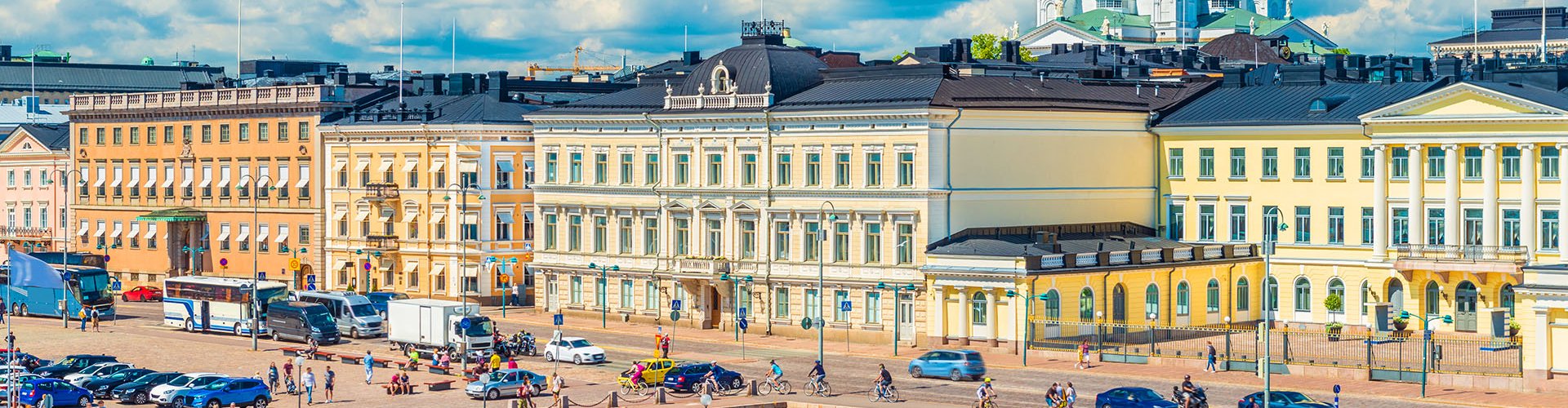 Helsinki Night Skyline