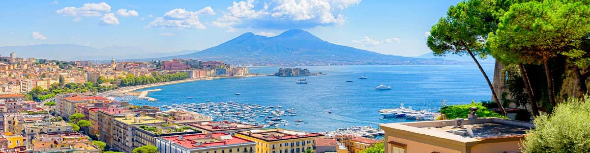Night skyline of Naples, IT