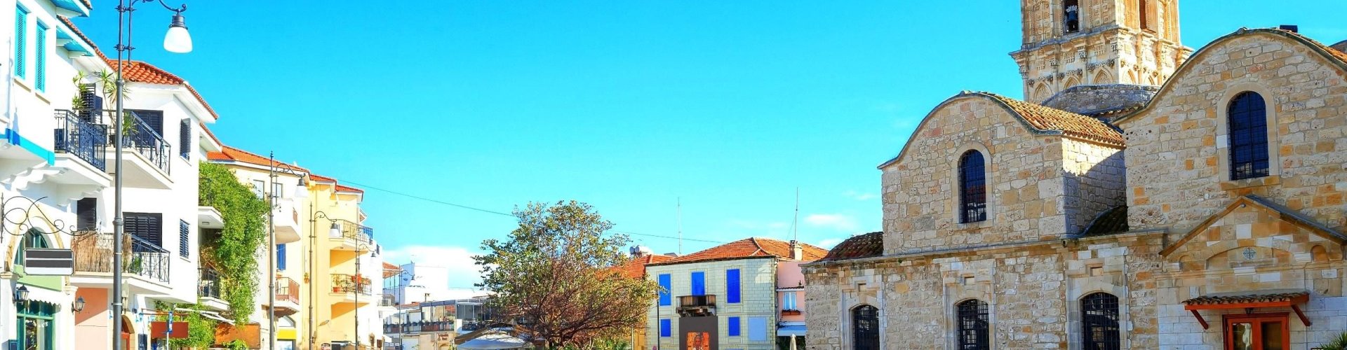 Larnaca night skyline