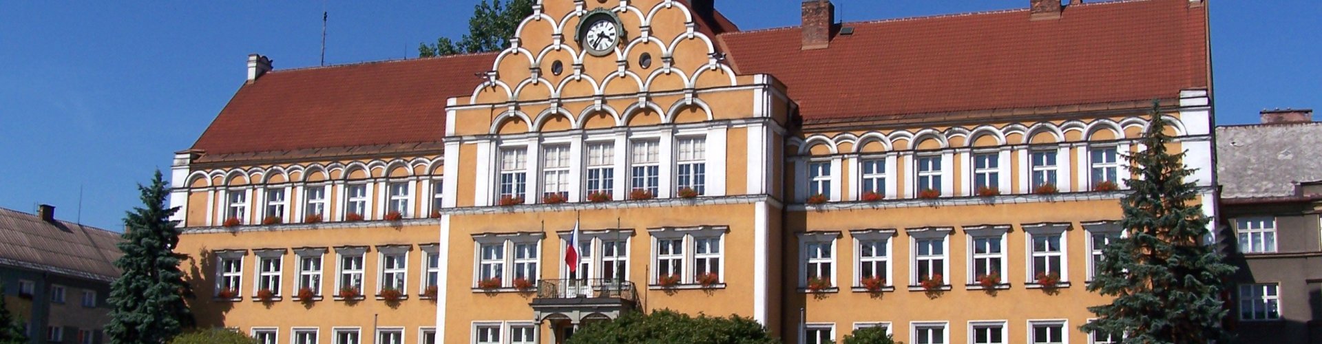 Český Těšín night skyline