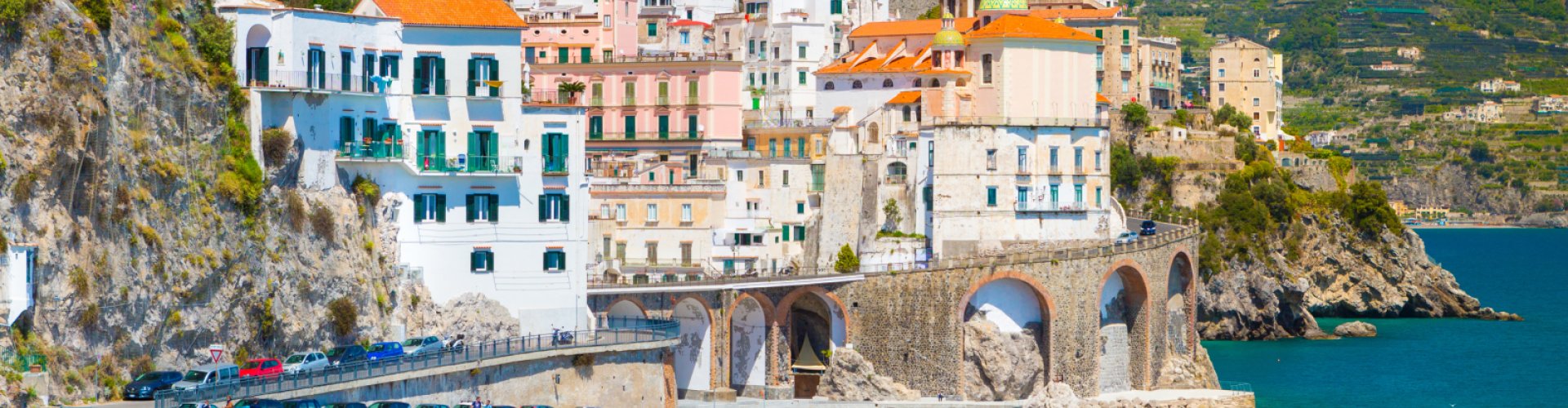Salerno night skyline