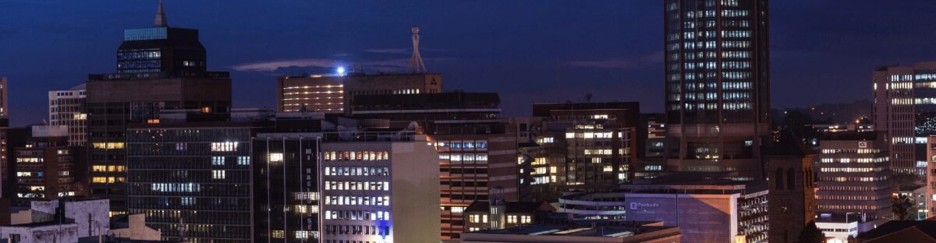 Harare night skyline, ZW