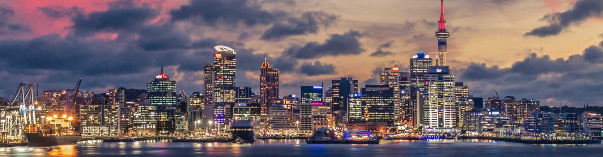 Auckland night skyline