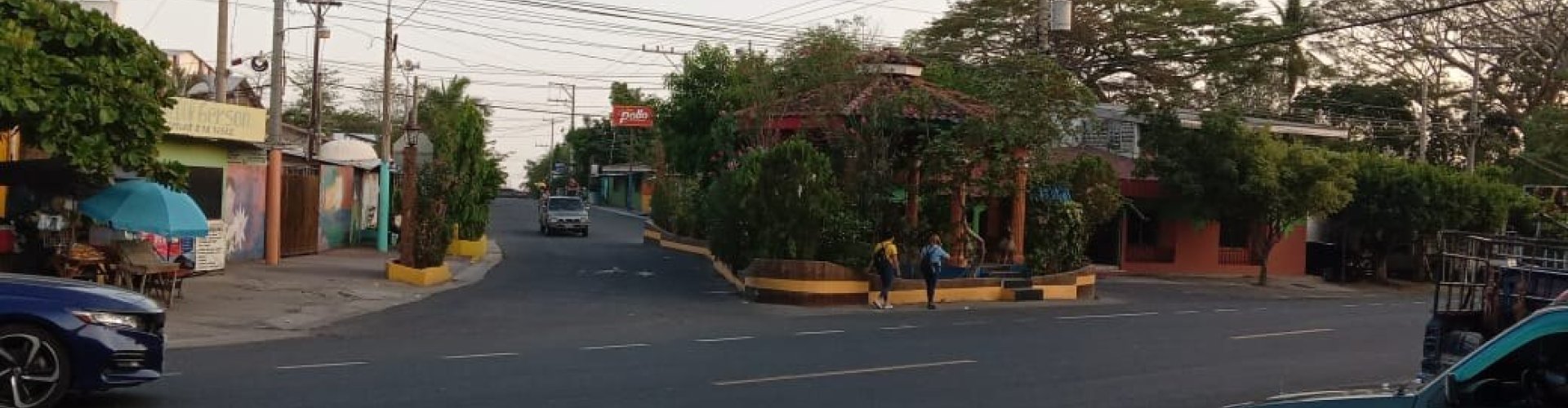 San Luis Talpa night skyline