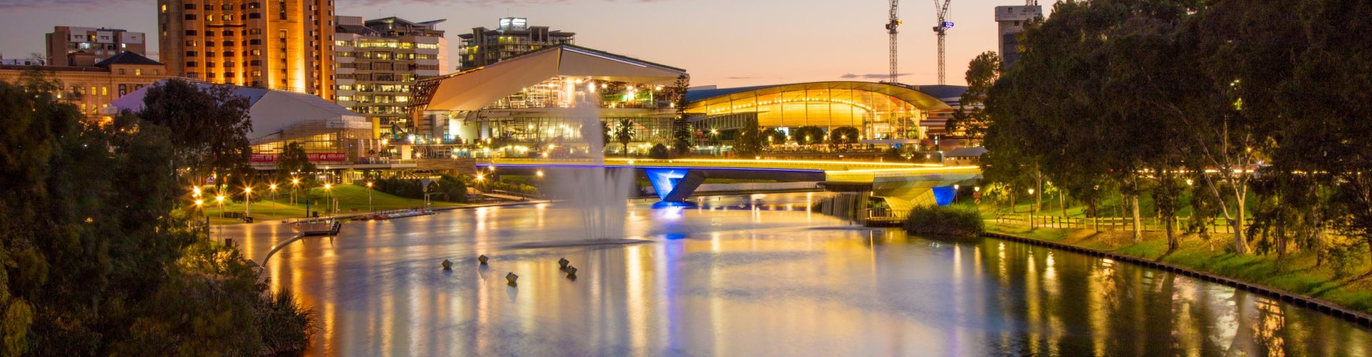 Adelaide night skyline