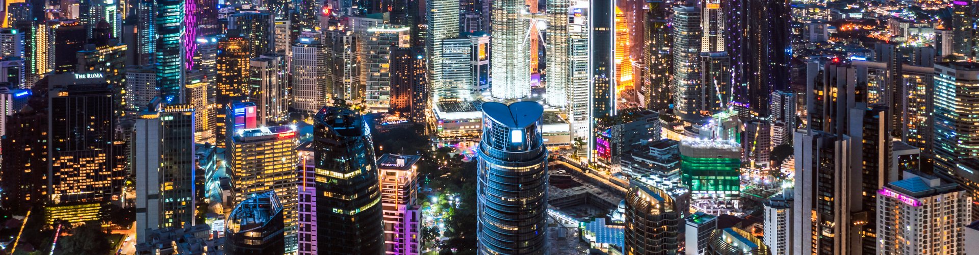 Kuala Lumpur night skyline
