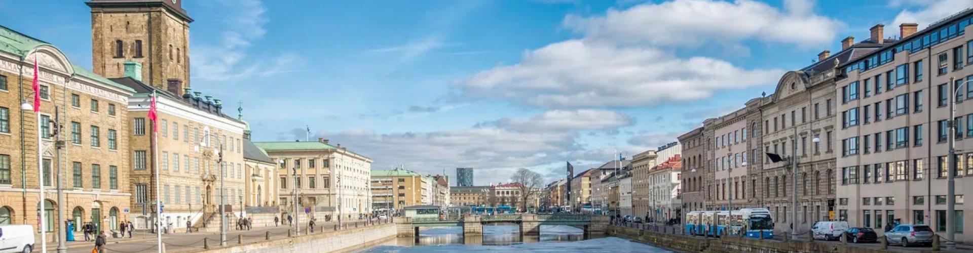 Gothenburg night skyline