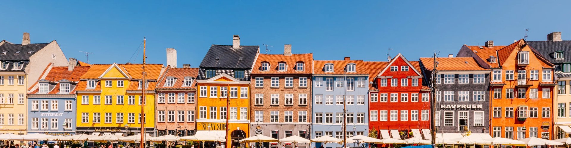 Copenhagen night skyline