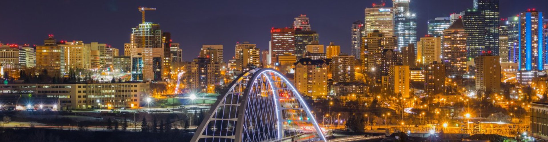 Edmonton night skyline