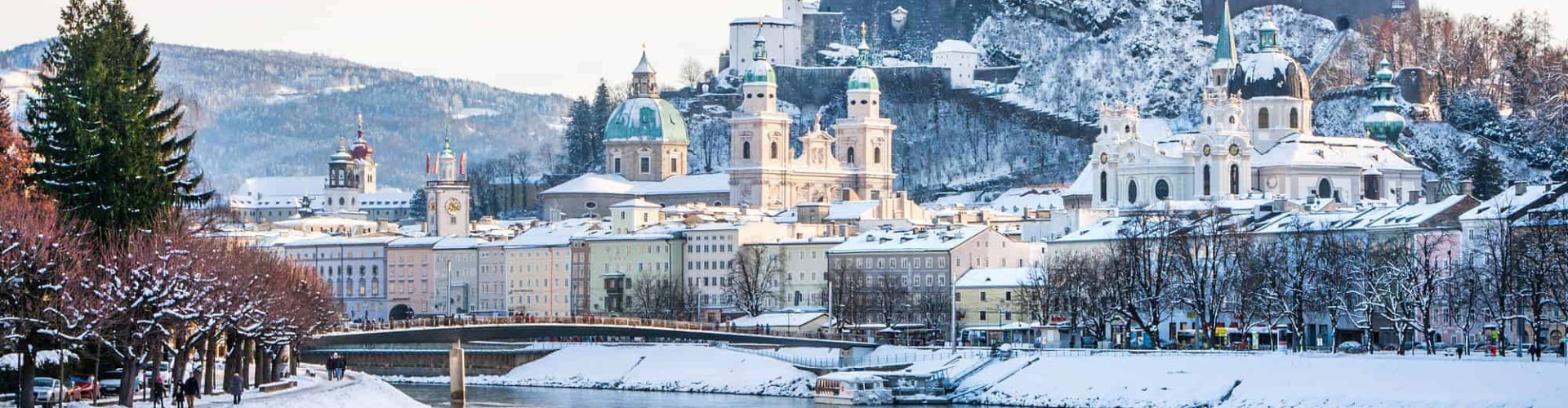 Salzburg night skyline