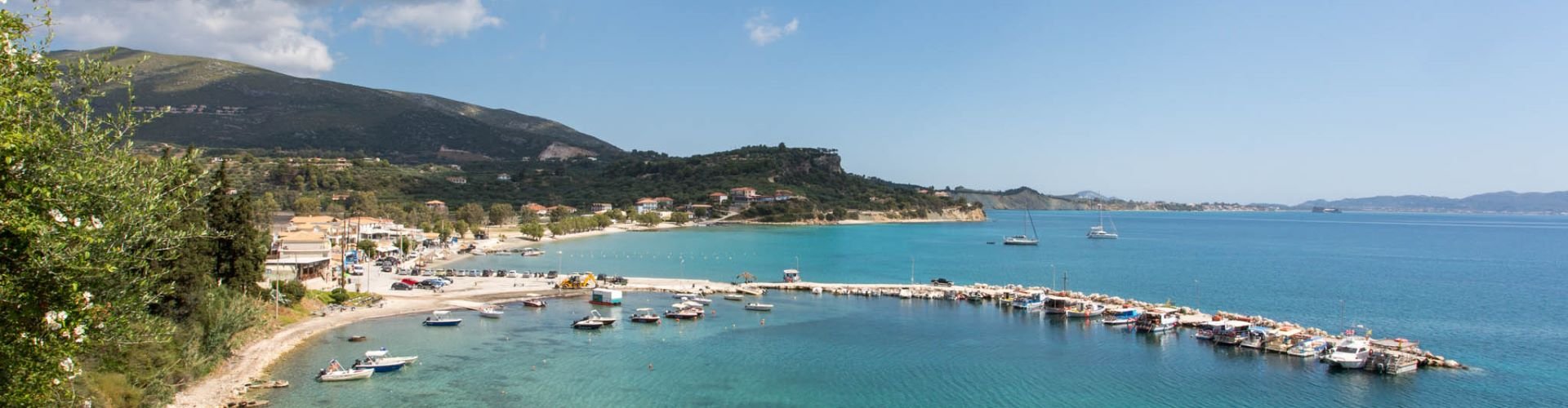 Limni Keri night skyline