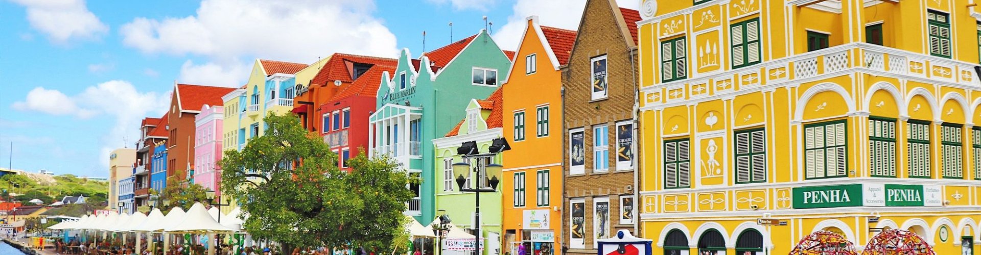 Night skyline of Willemstad, CW