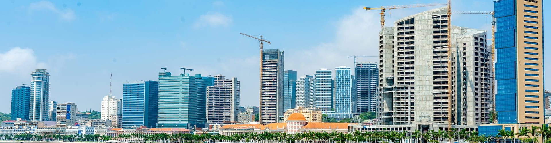 Night skyline of Luanda, AO