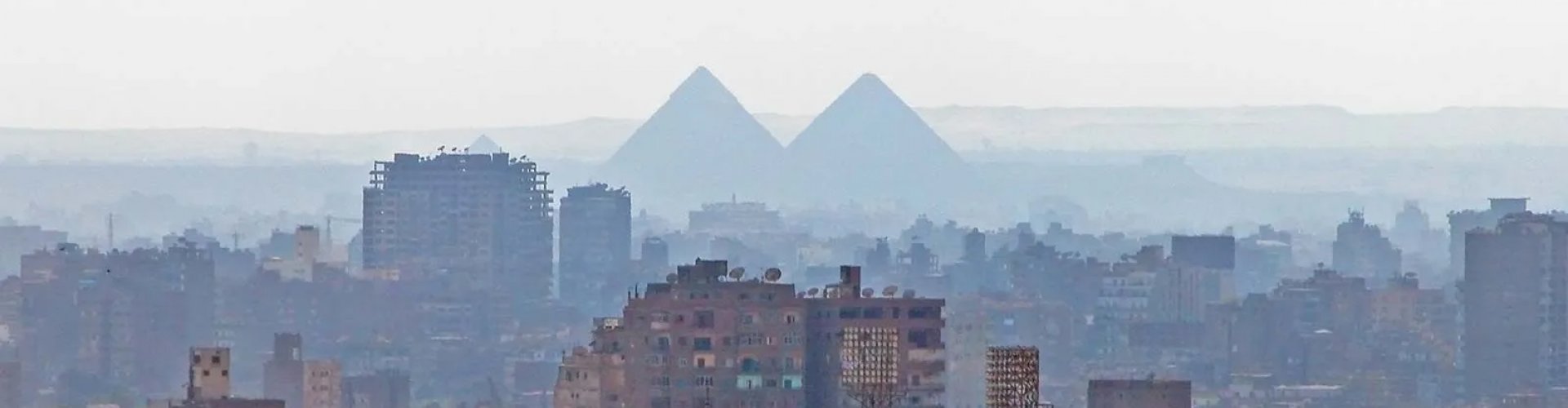 Driving scene on Cairo streets